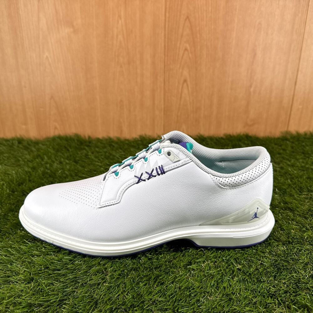 Air Jordan ADG 5 Wide White Grape Ice Golf Shoes FQ7874-100 Men's Size 10 - Picture 6 of 7
